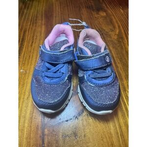Stride Rite 360 Evelyn Toddler Girls Navy Pink Glitter Sneakers Size 5M